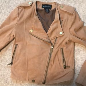 Suede Moto Jacket